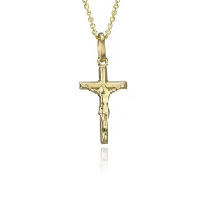 18K Yellow Gold Cross Pendant