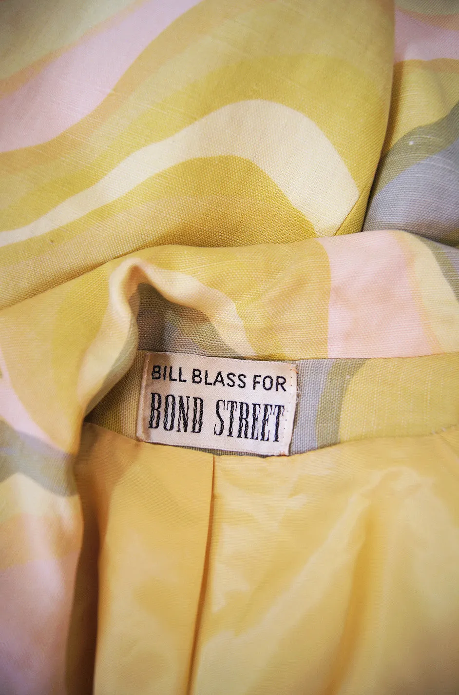 1960s Bill Blass Bond Street Mod Coat