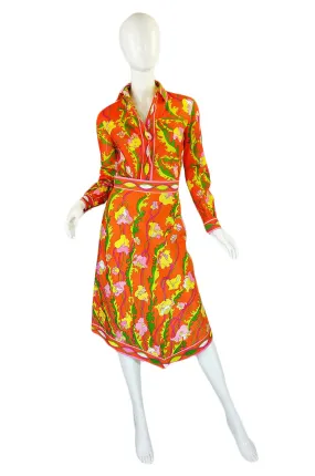 1960s Citrus Pucci Top & Pointed Skirt