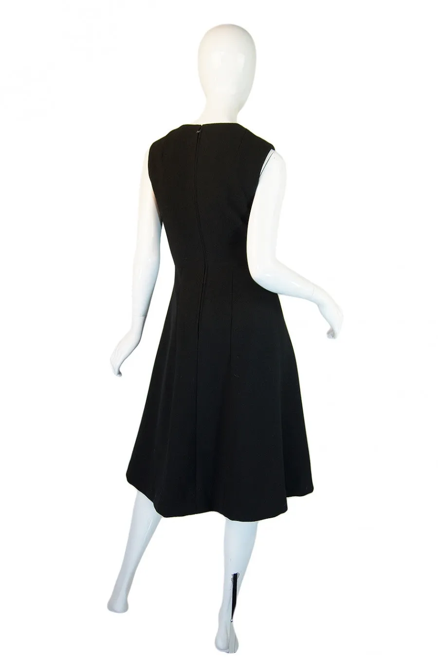 1960s Crepe A-line Pauline Trigere Dress