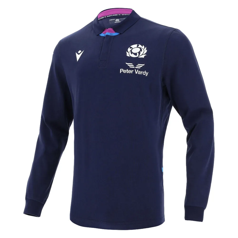 2021-2022 Scotland LS Home Cotton Rugby Shirt