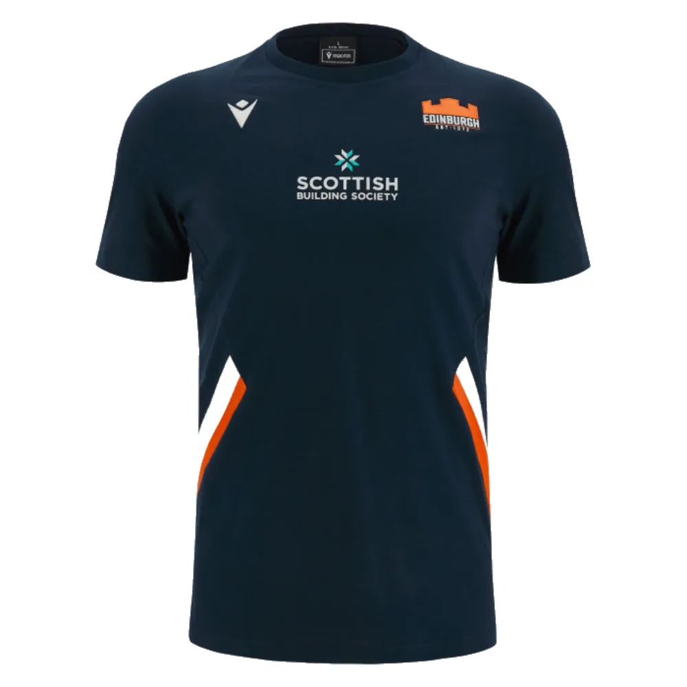 2023-2024 Edinburgh Rugby Travel Cotton Tee (Navy)