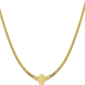 3mm European Snake Chain Charm Bead Pendant Necklace Jewelry 18inch Gold