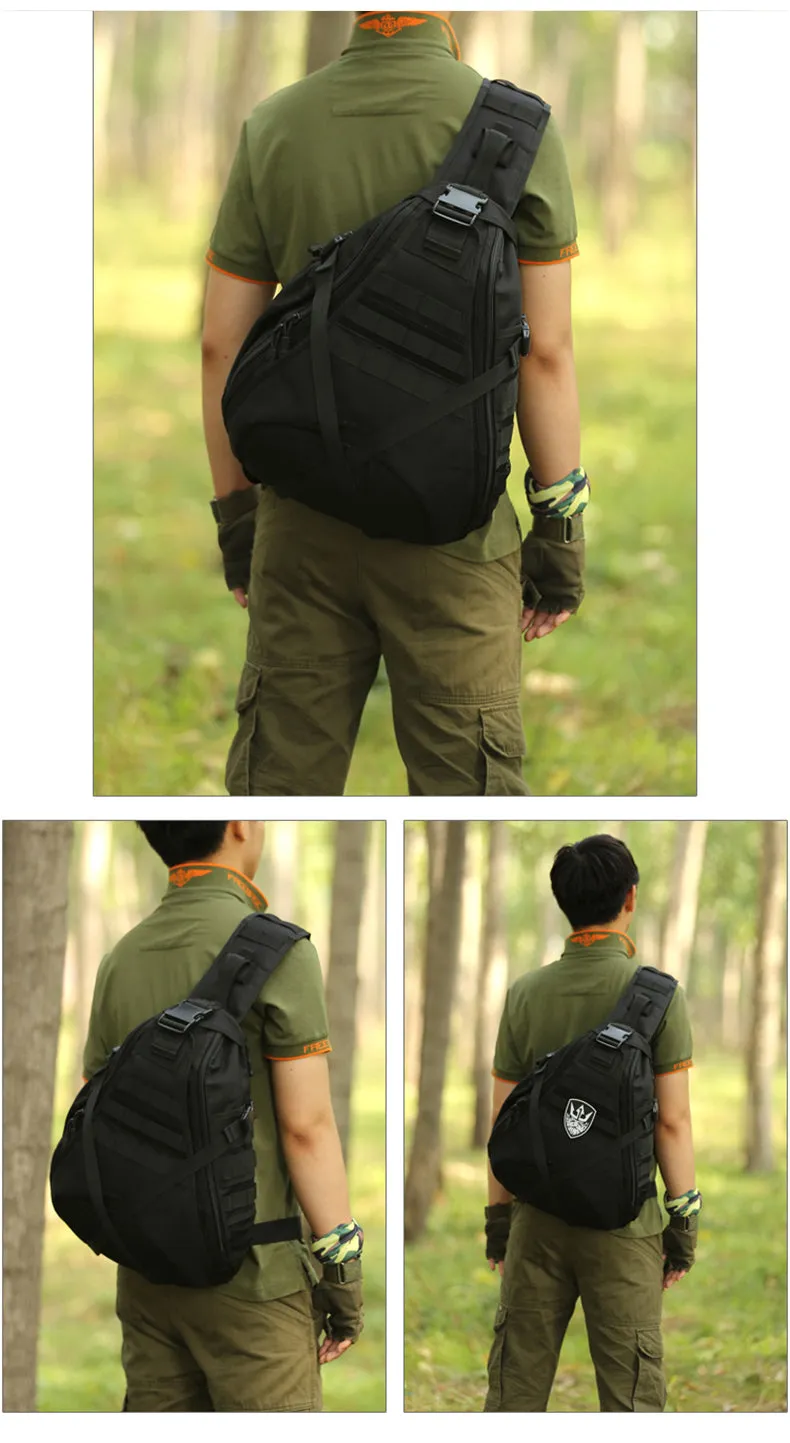 ACU Digital Tactical One Strap Backpack For Men Tactical Sling Bag For Men Nylon Military Backpack