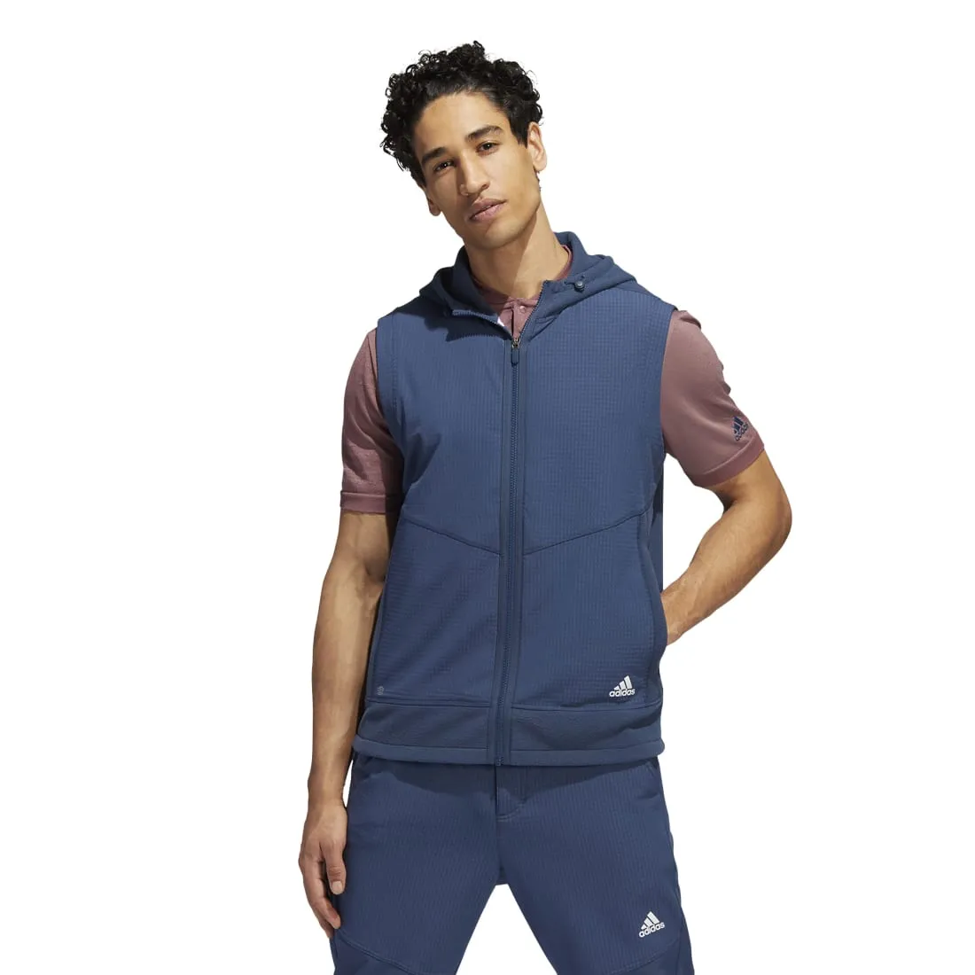 adidas Hooded Full Zip Golf Vest HF6565