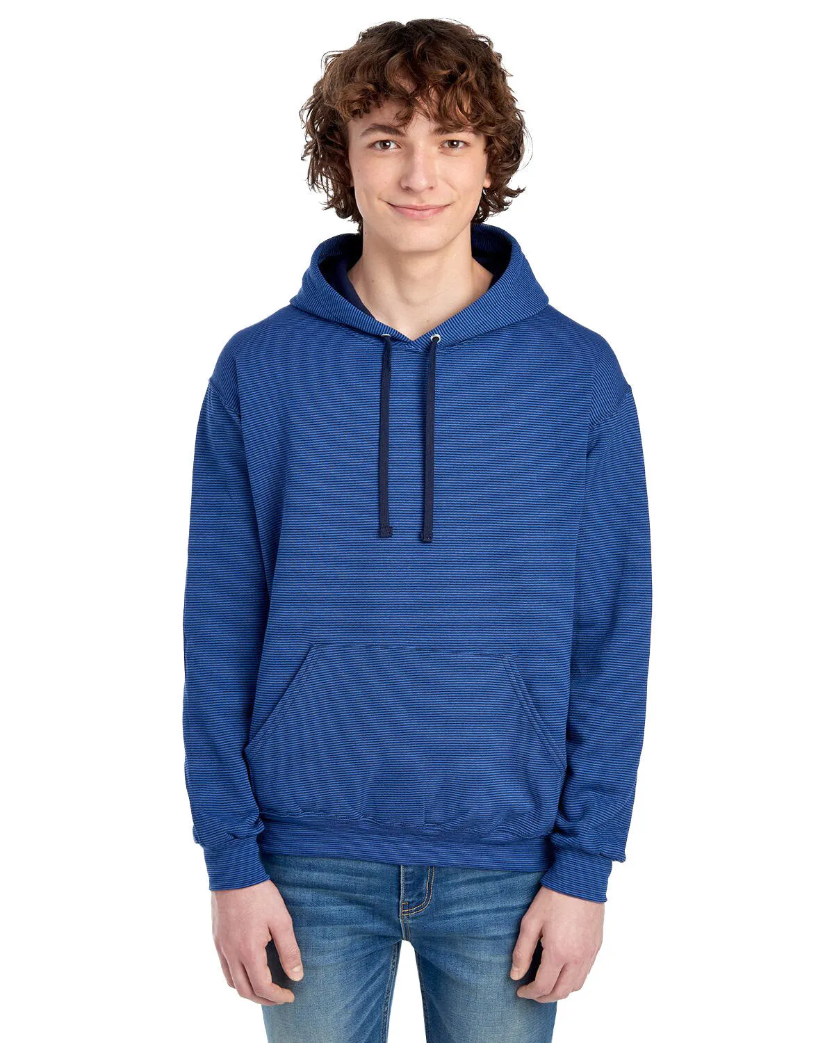 Adult Sofspun Striped Hooded Sweatshirt