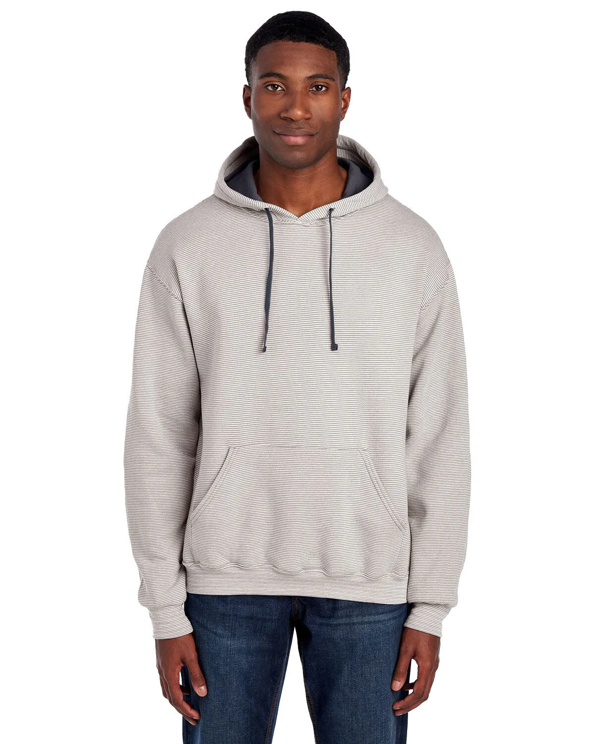 Adult Sofspun Striped Hooded Sweatshirt