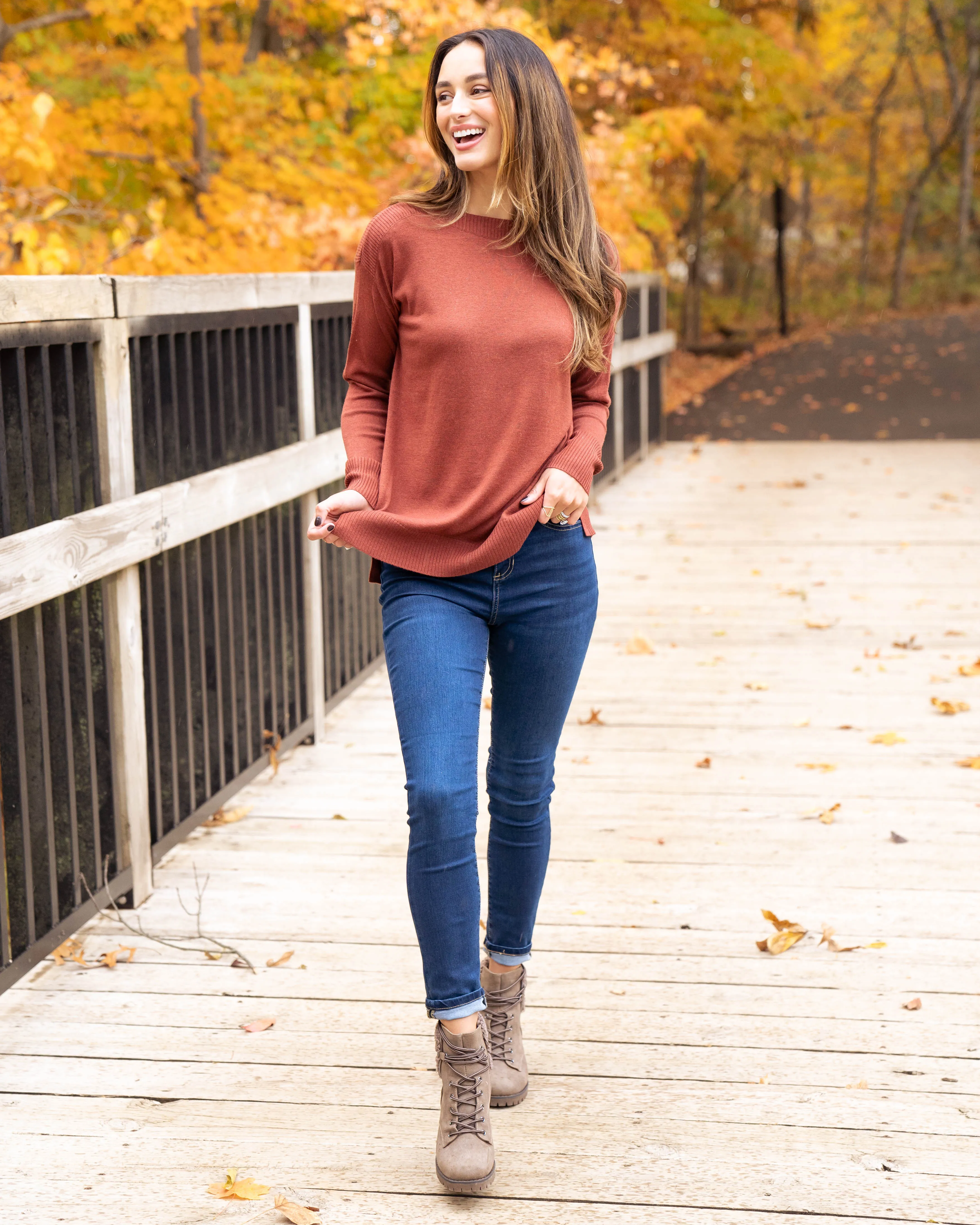 All Day Cozy Sweater - Copper