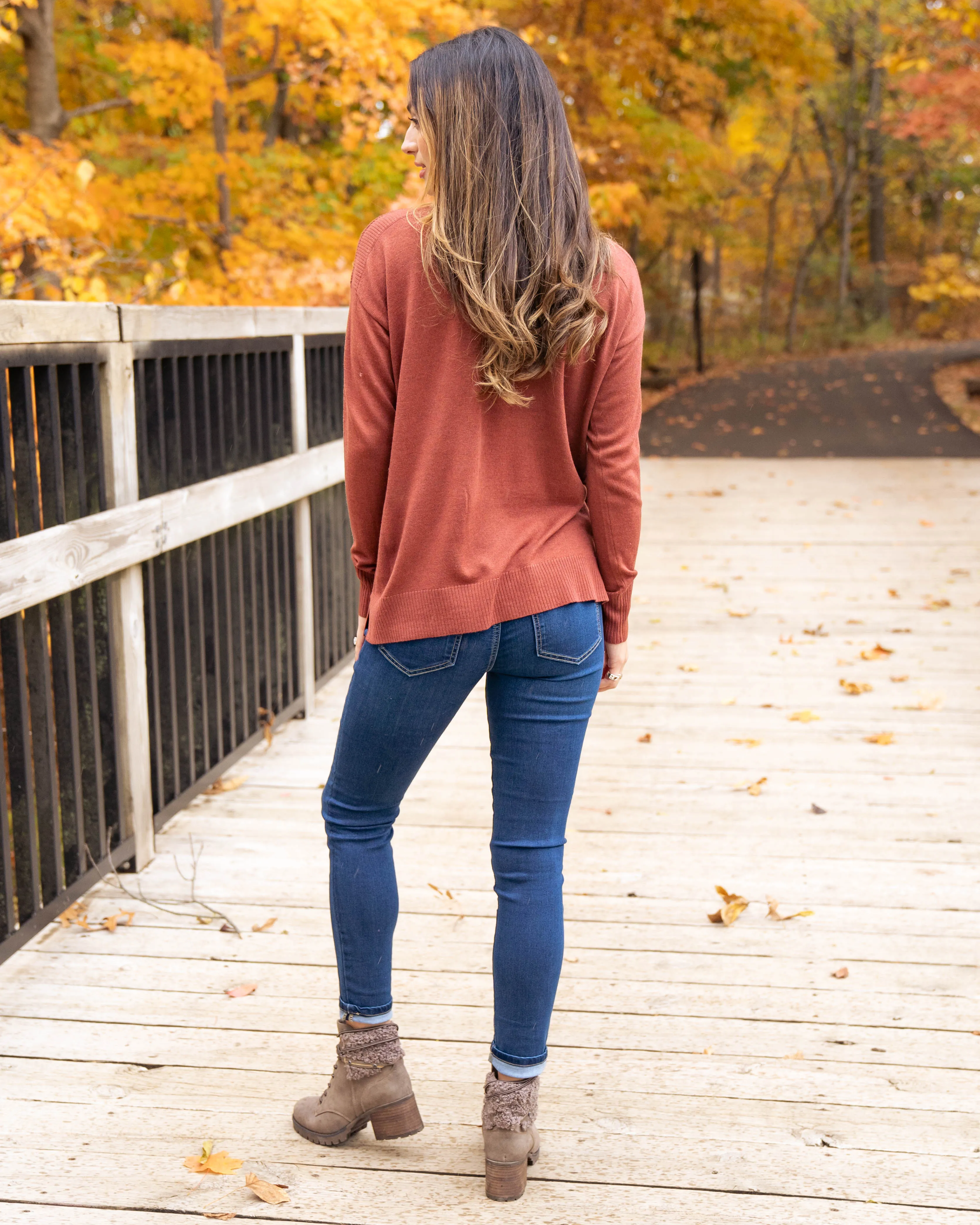 All Day Cozy Sweater - Copper