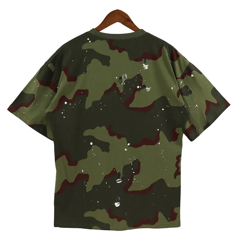 AMIRI Camouflage Logo-Print T-Shirt