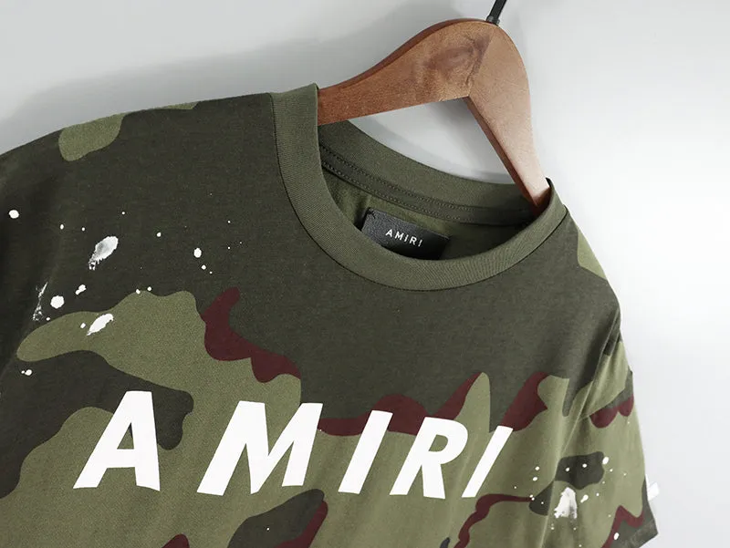 AMIRI Camouflage Logo-Print T-Shirt