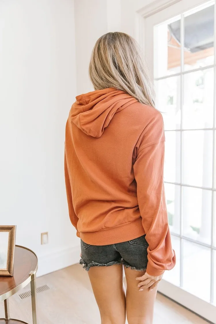 Ampersand Classic Hoodie - Burnt Orange