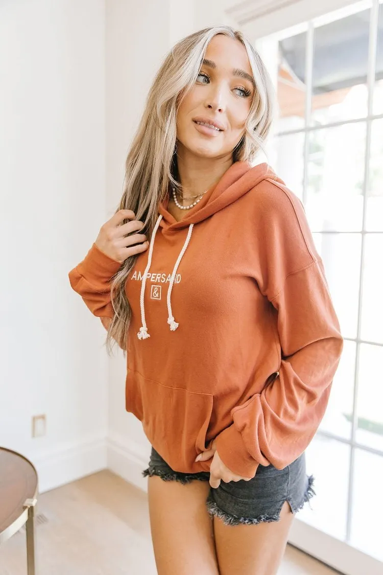 Ampersand Classic Hoodie - Burnt Orange