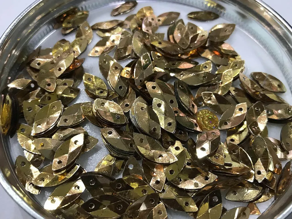 Antique Golden Eye 2 Hole Plastic Sequins(Wholesale)