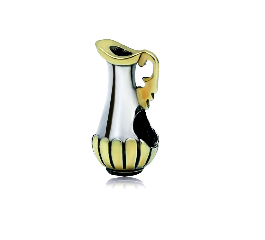 Arabian Coffee Pot Charm 925 Sterling Silver