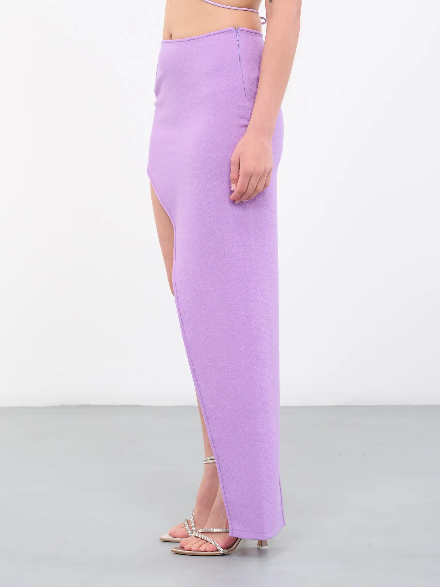 Asymmetric Cut-Out Skirt (29SA-LILAC)