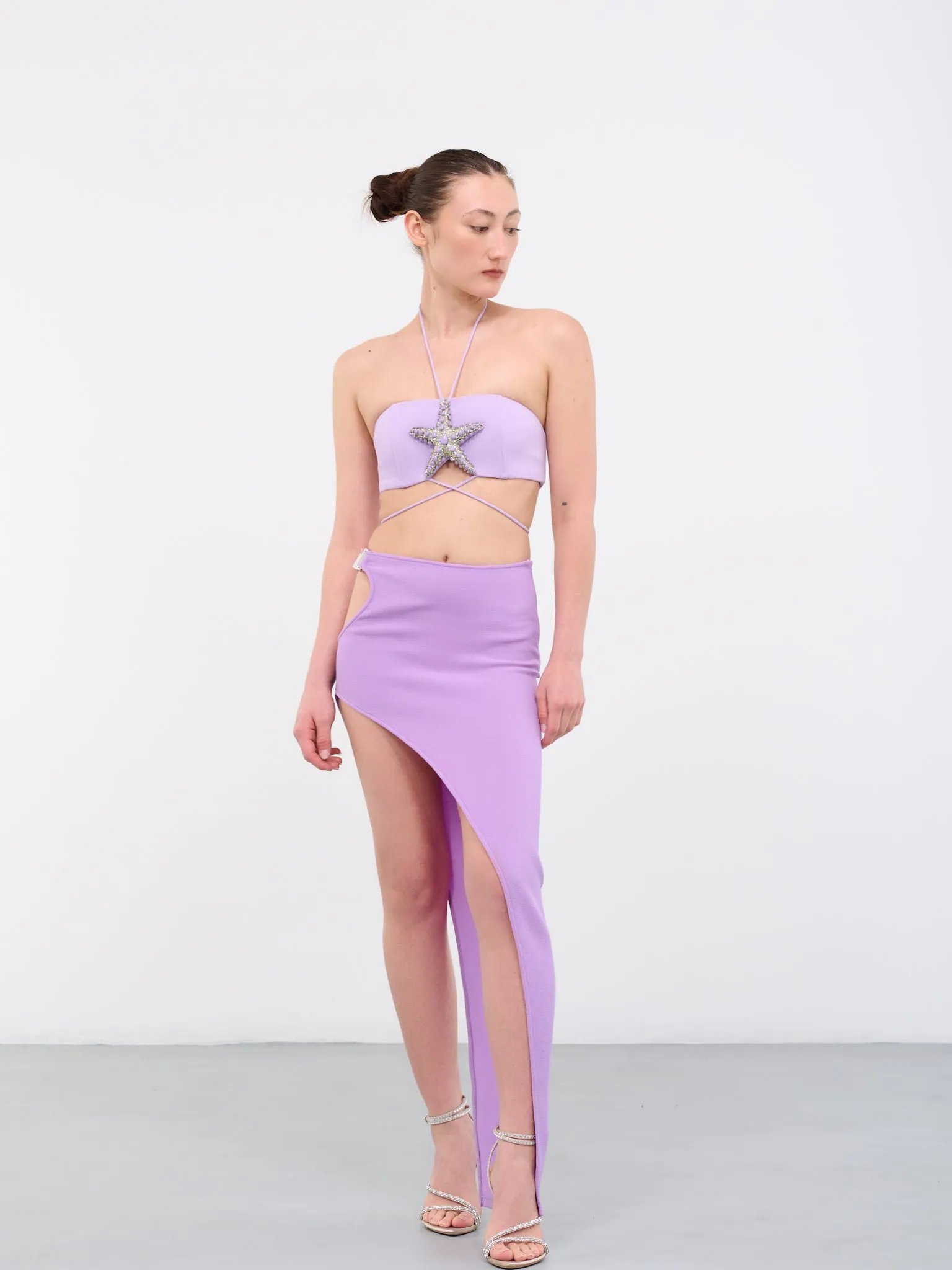 Asymmetric Cut-Out Skirt (29SA-LILAC)