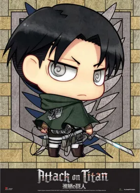 Attack on Titan - SD Levi Ackerman Fabric Poster