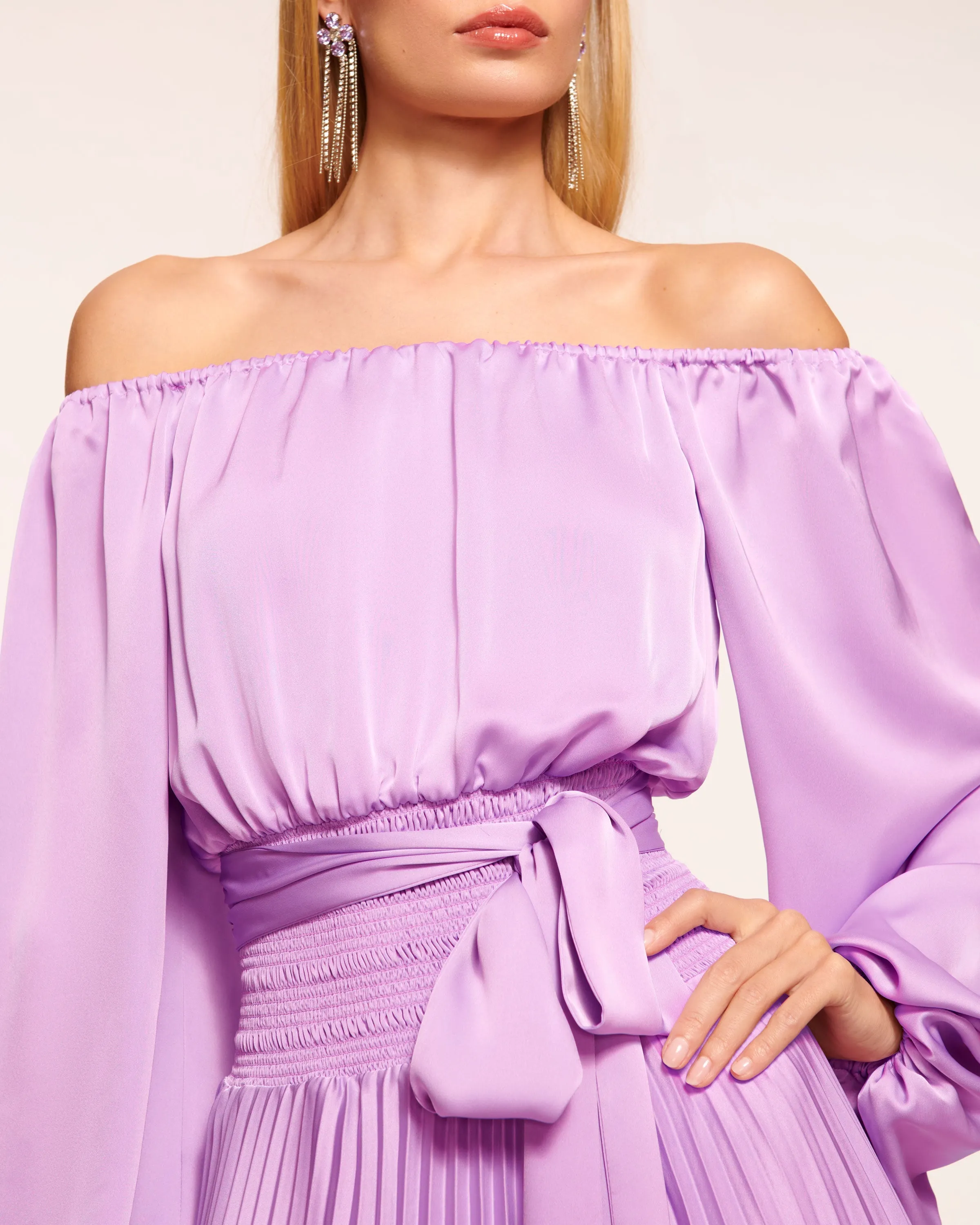 Aviette Off-The-Shoulder Dress