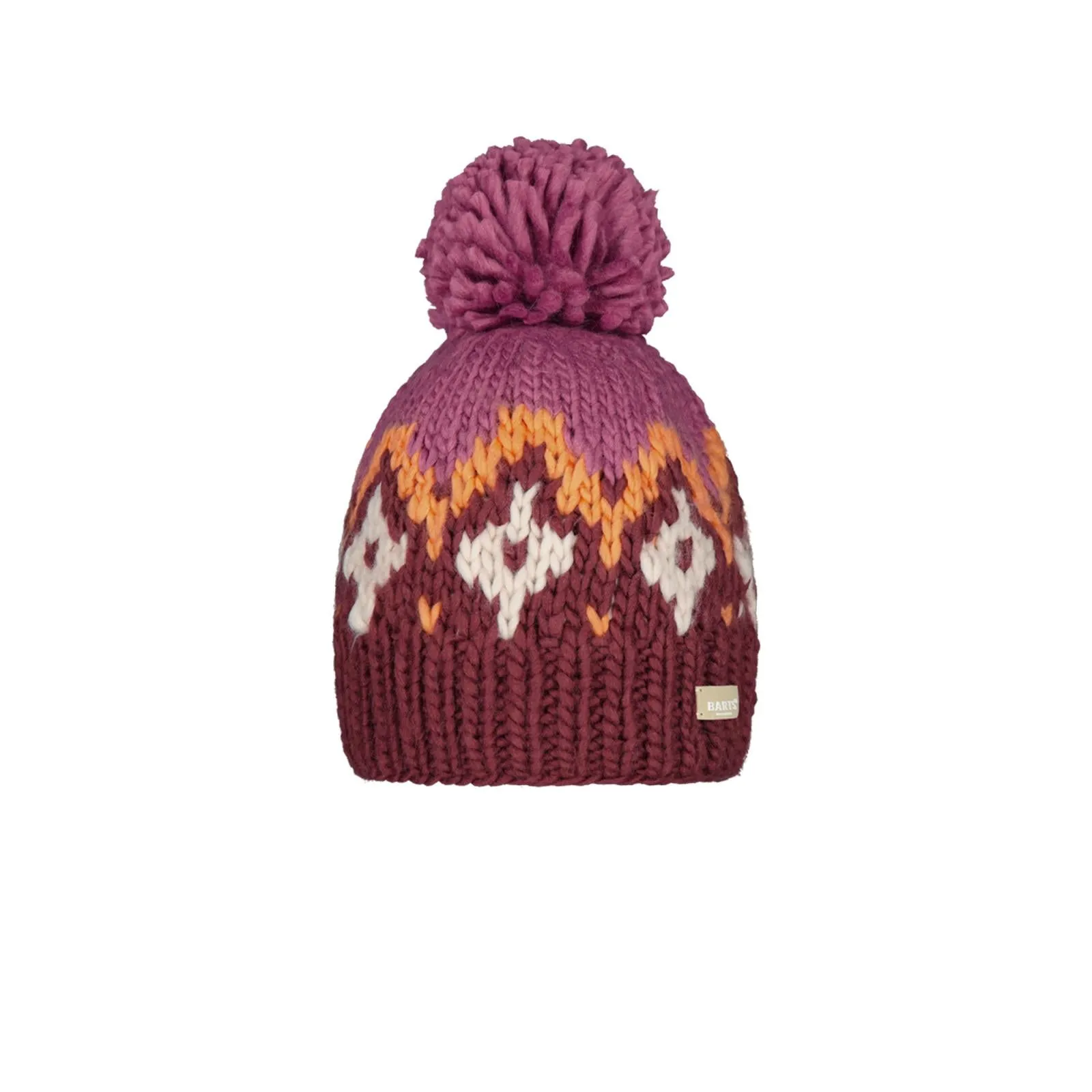 Barts Womens Curley Retro Wool Knitted Bobble Hat