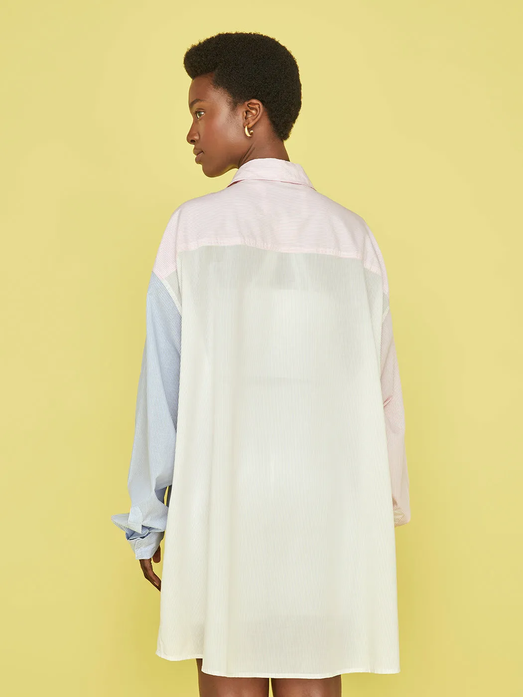 Benny Shirt - White/Pink/Blue