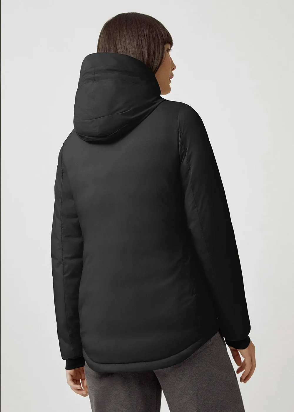 Black Camp Down Hoody