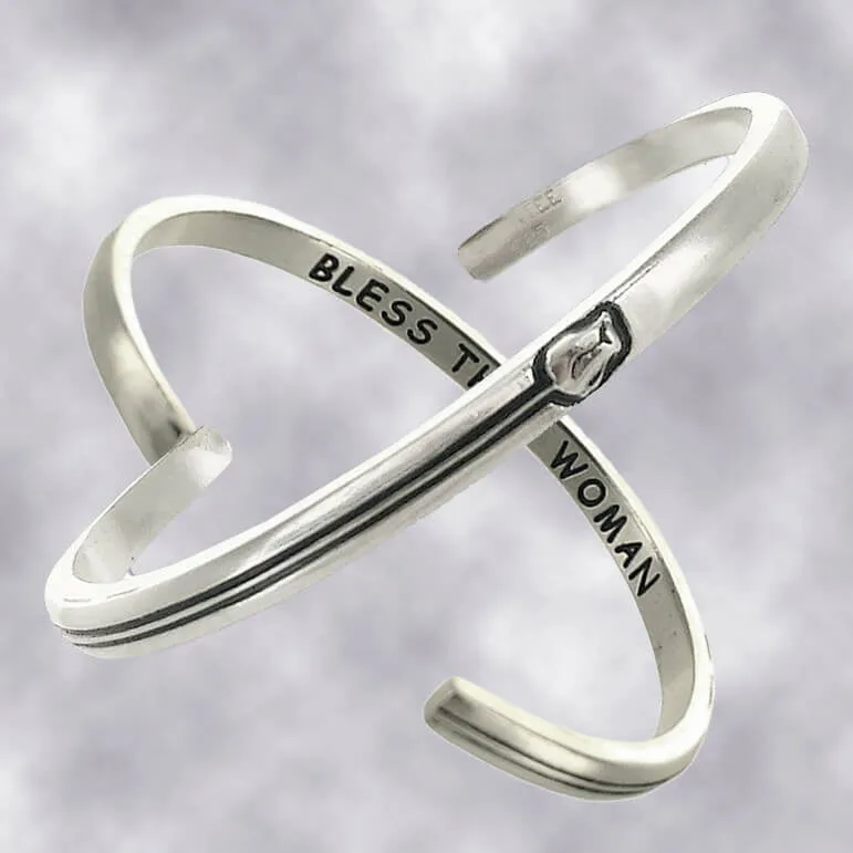 Bless This Woman Cuff Bracelet By Live Well