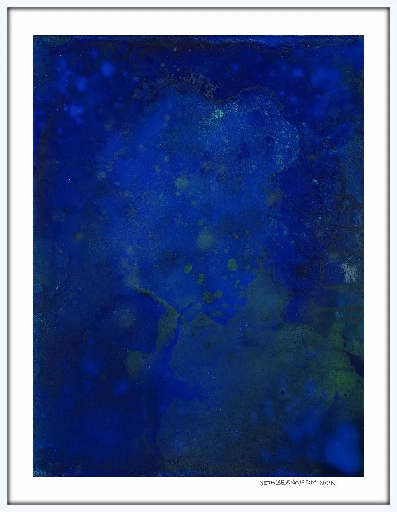 [blue ruby abstract][limited edition print by seth b minkin]