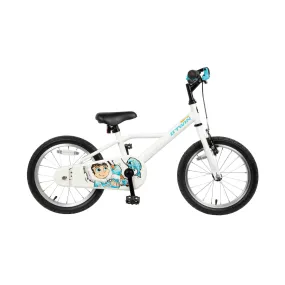 Btwin 100 Frosty Blue Hybrid Bike 16" Kids 3'7" to 4'0"