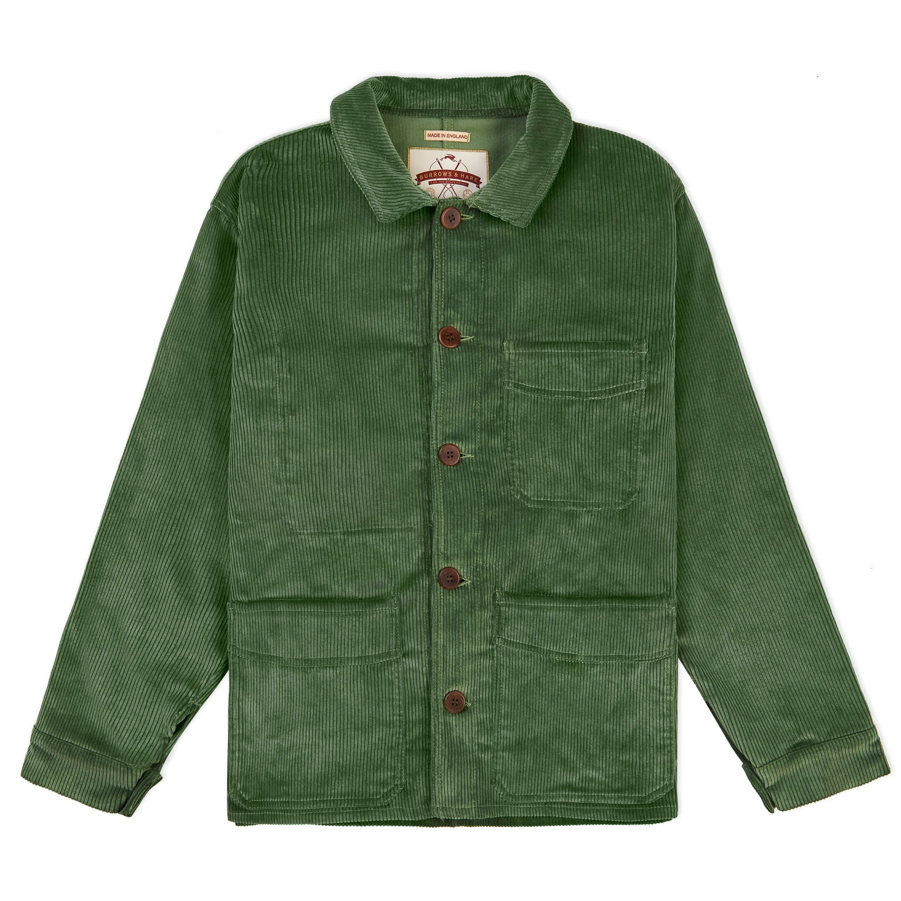 Burrows & Hare Cord Workwear Jacket - Mint