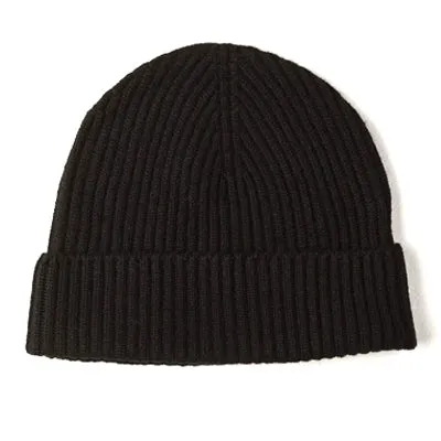 Cashmere Beanie - Black