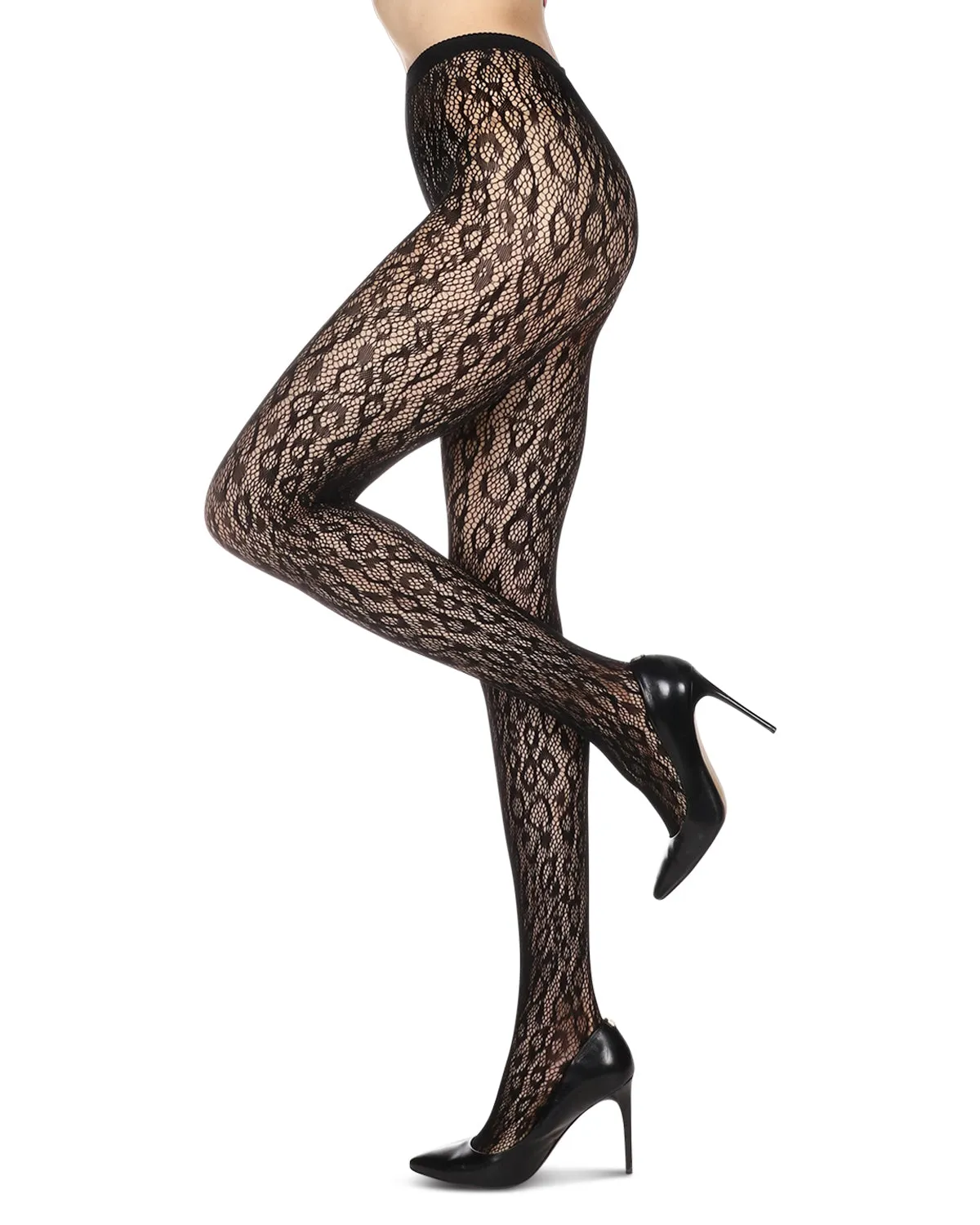 Cheetah Print Breathable Net Tights