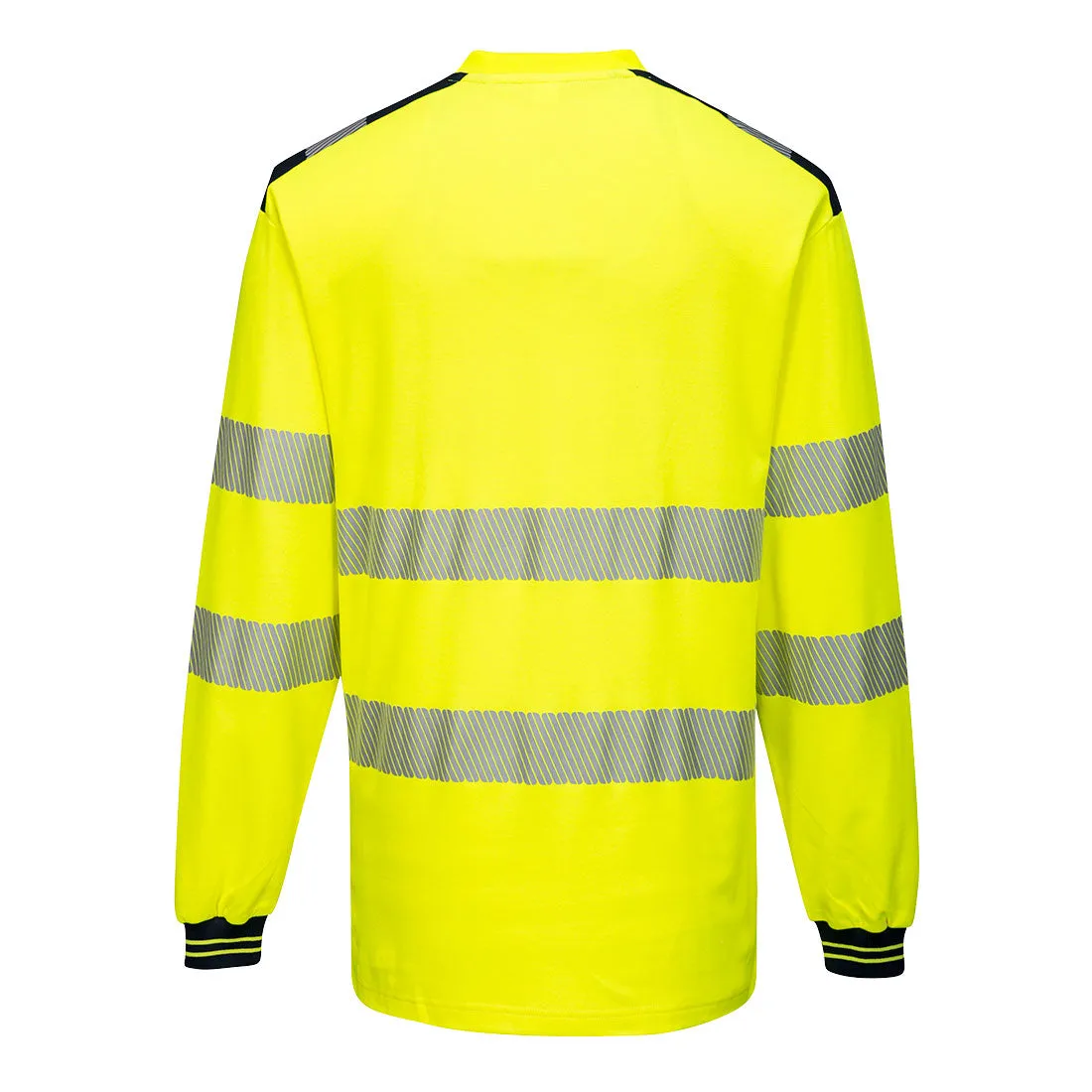 Class 3 Portwest PW3 Hi-Vis Long Sleeve T-Shirt Yellow/Black