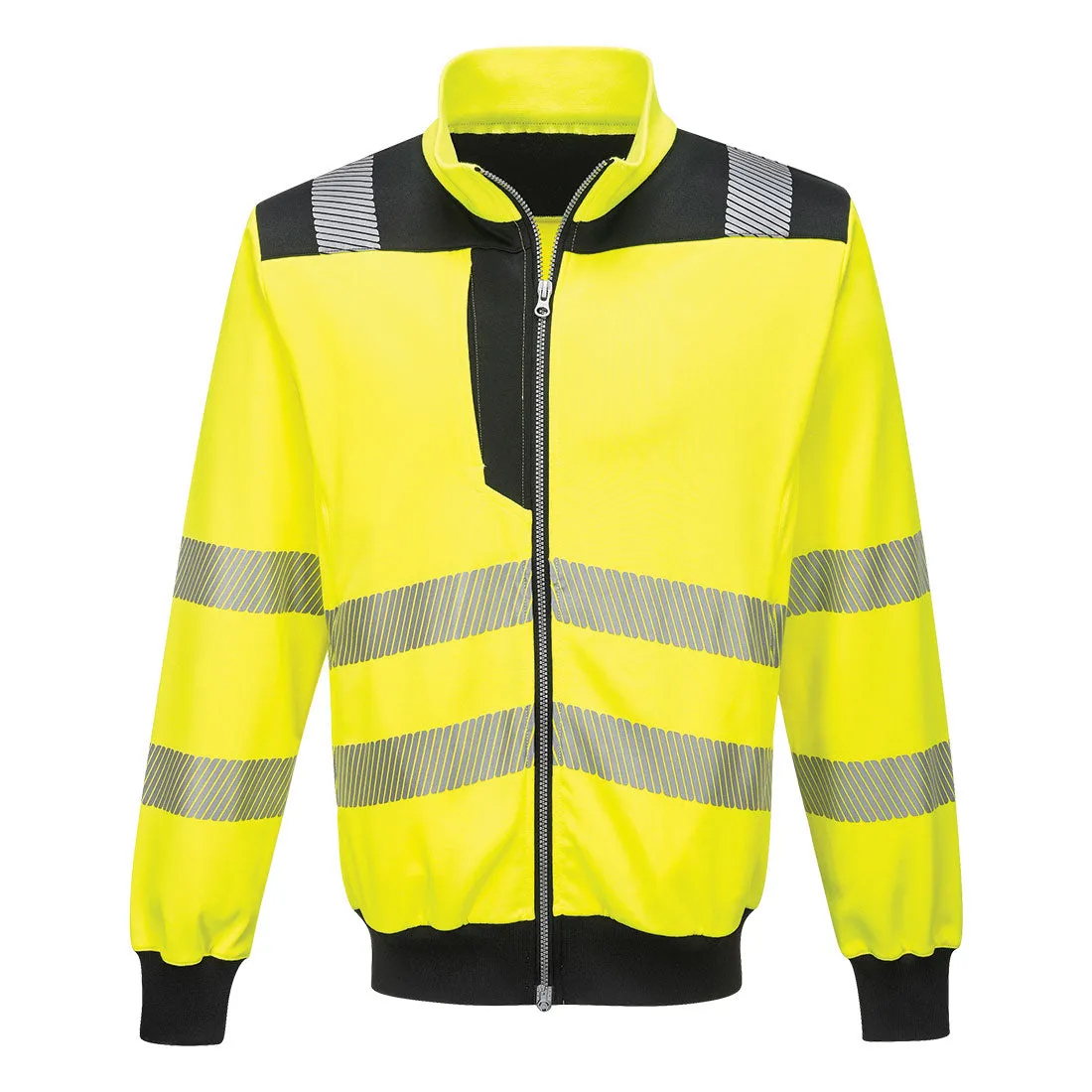 Class 3 Portwest PW3 Hi-Vis Sweatshirt Yellow/Black