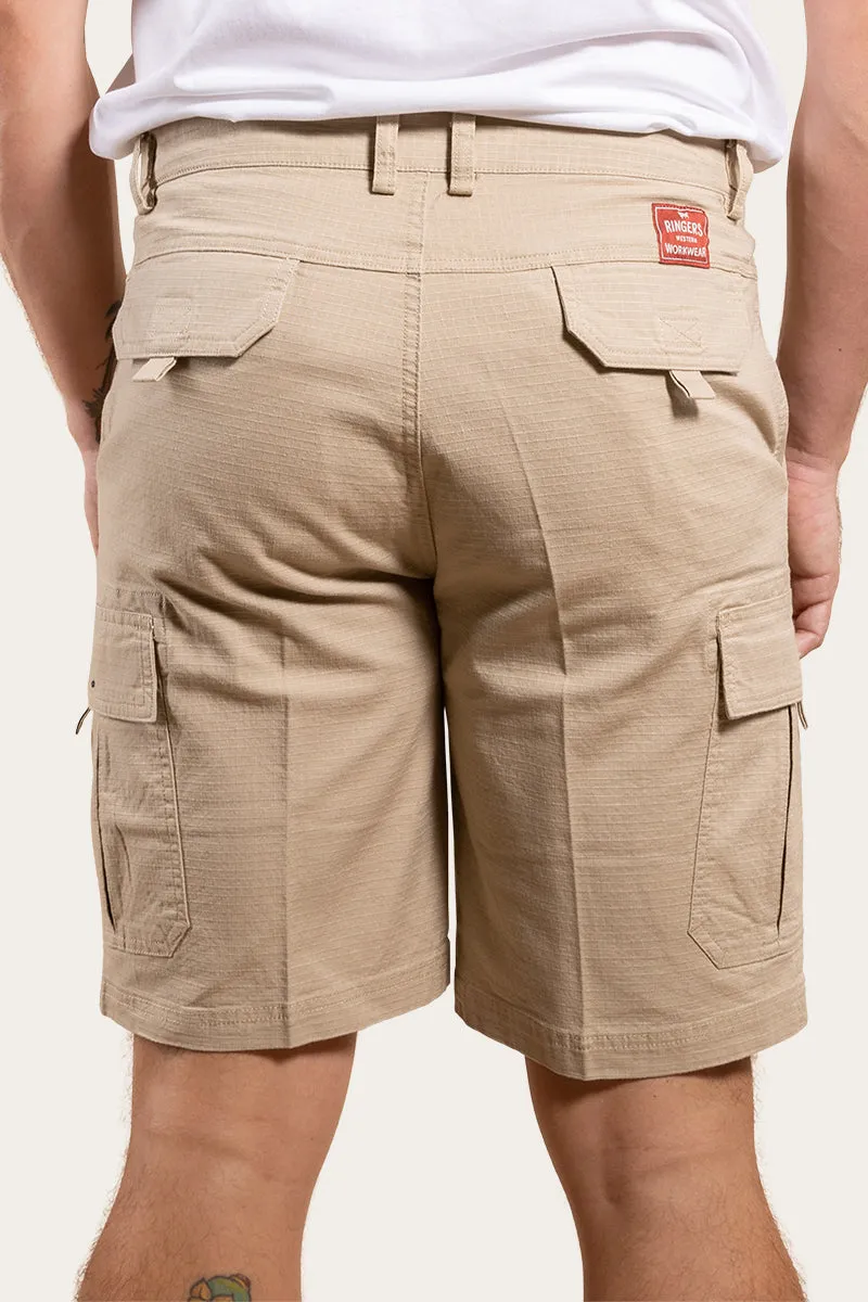 Coober Pedy Mens Ripstop Work Short - Camel