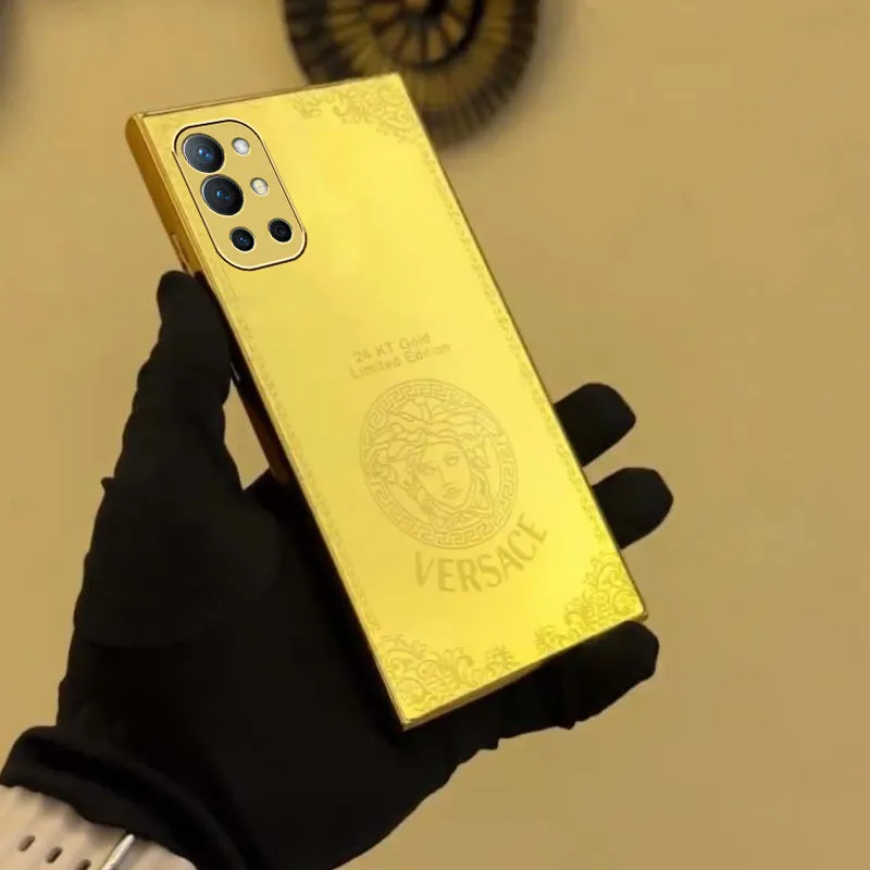 Crafted Gold Versace Luxurious Camera Protective Case - OnePlus