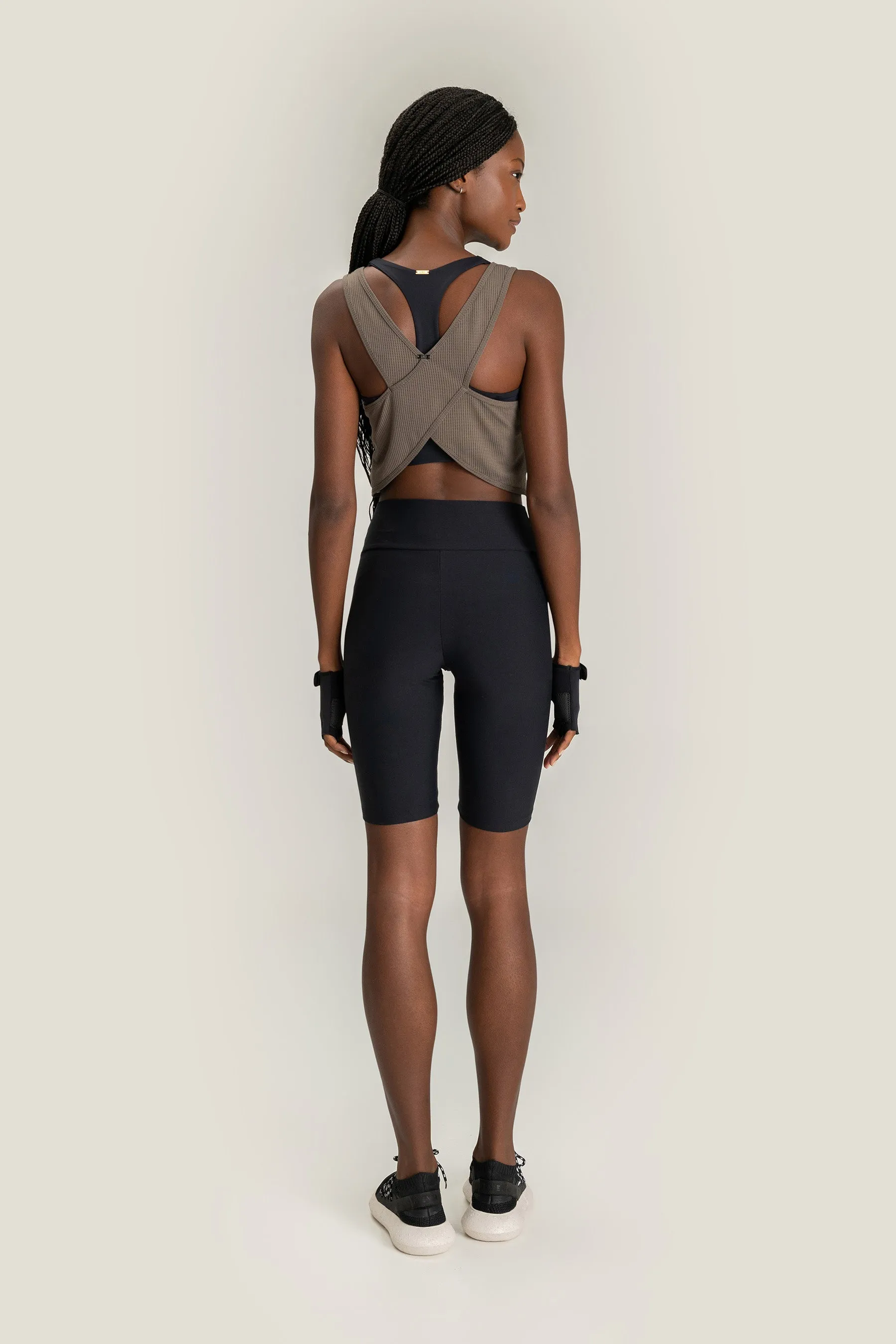 Cross Racer Cropped Tank Top