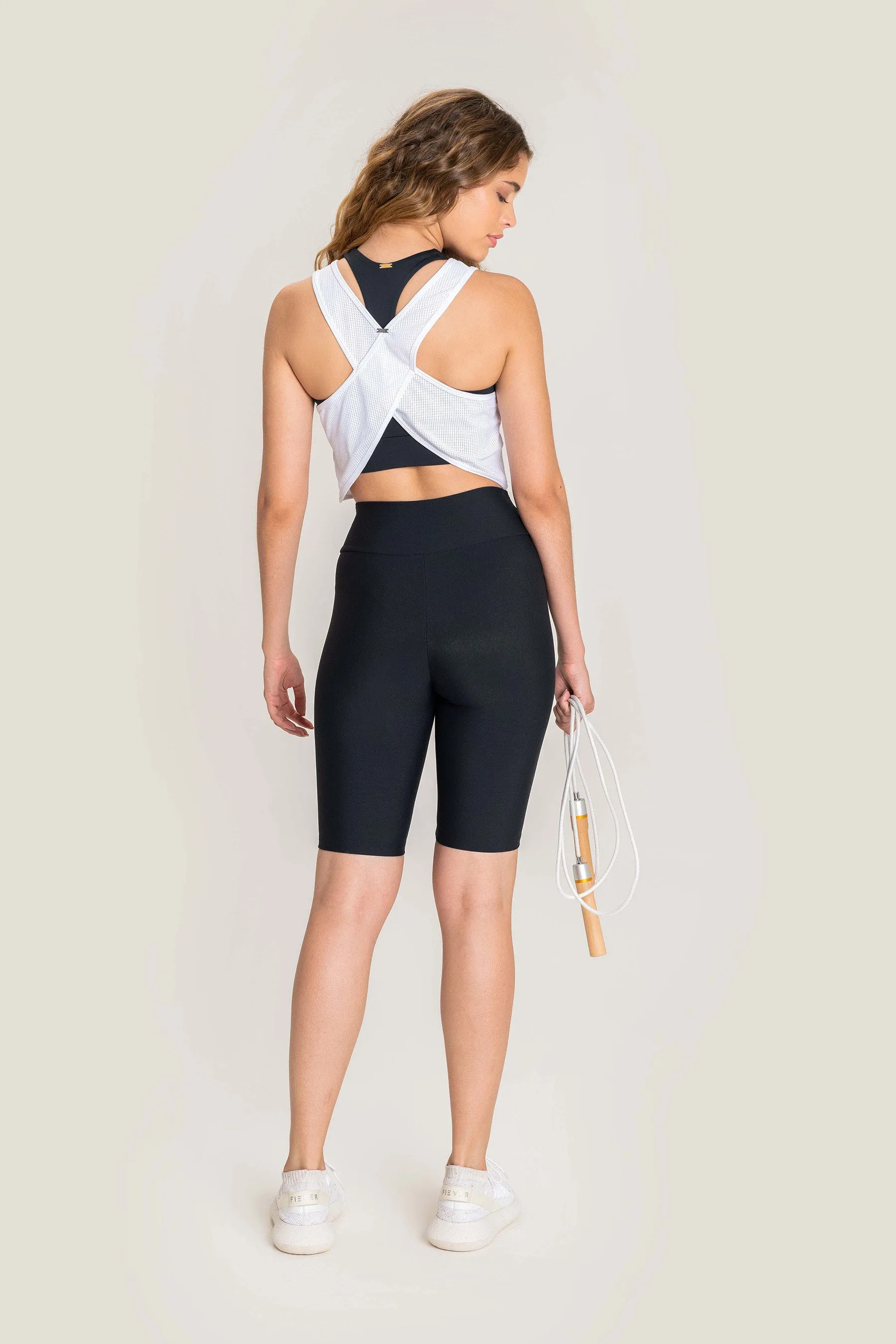 Cross Racer Cropped Tank Top