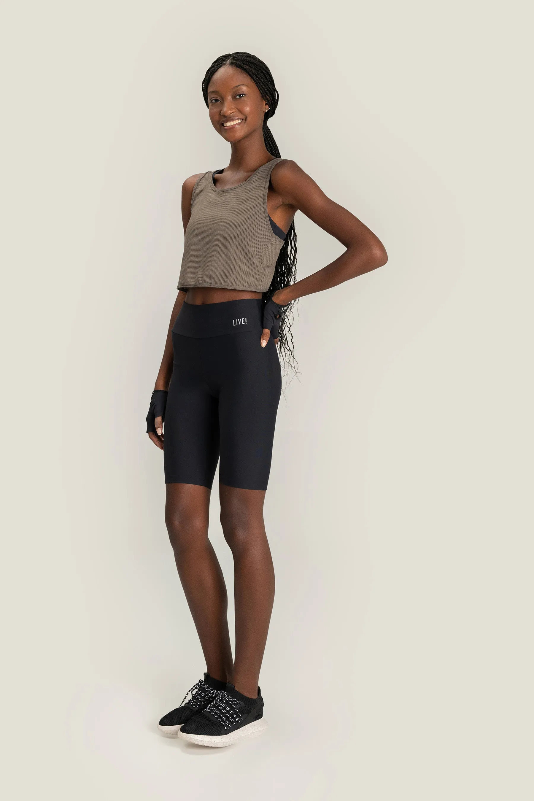 Cross Racer Cropped Tank Top