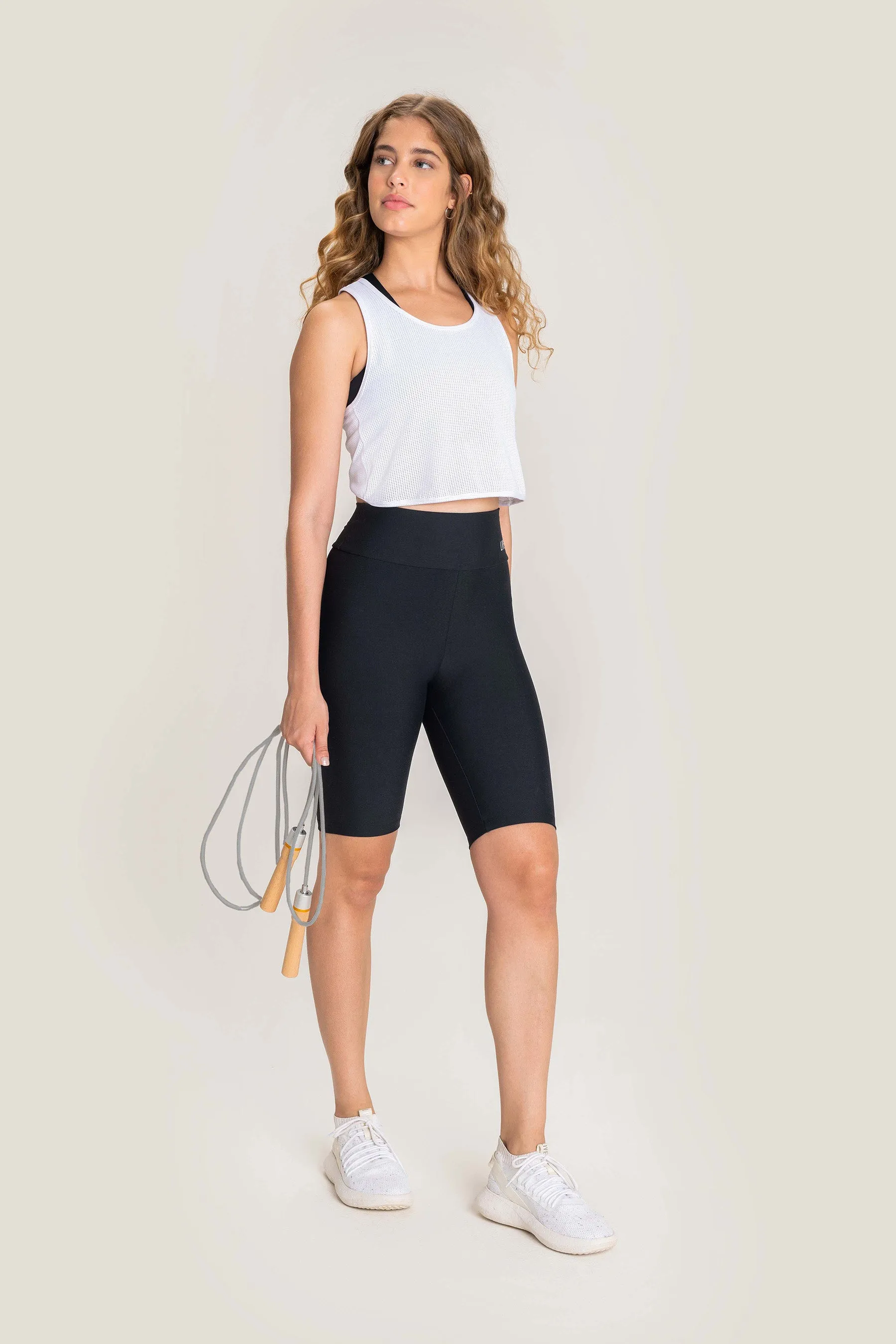 Cross Racer Cropped Tank Top