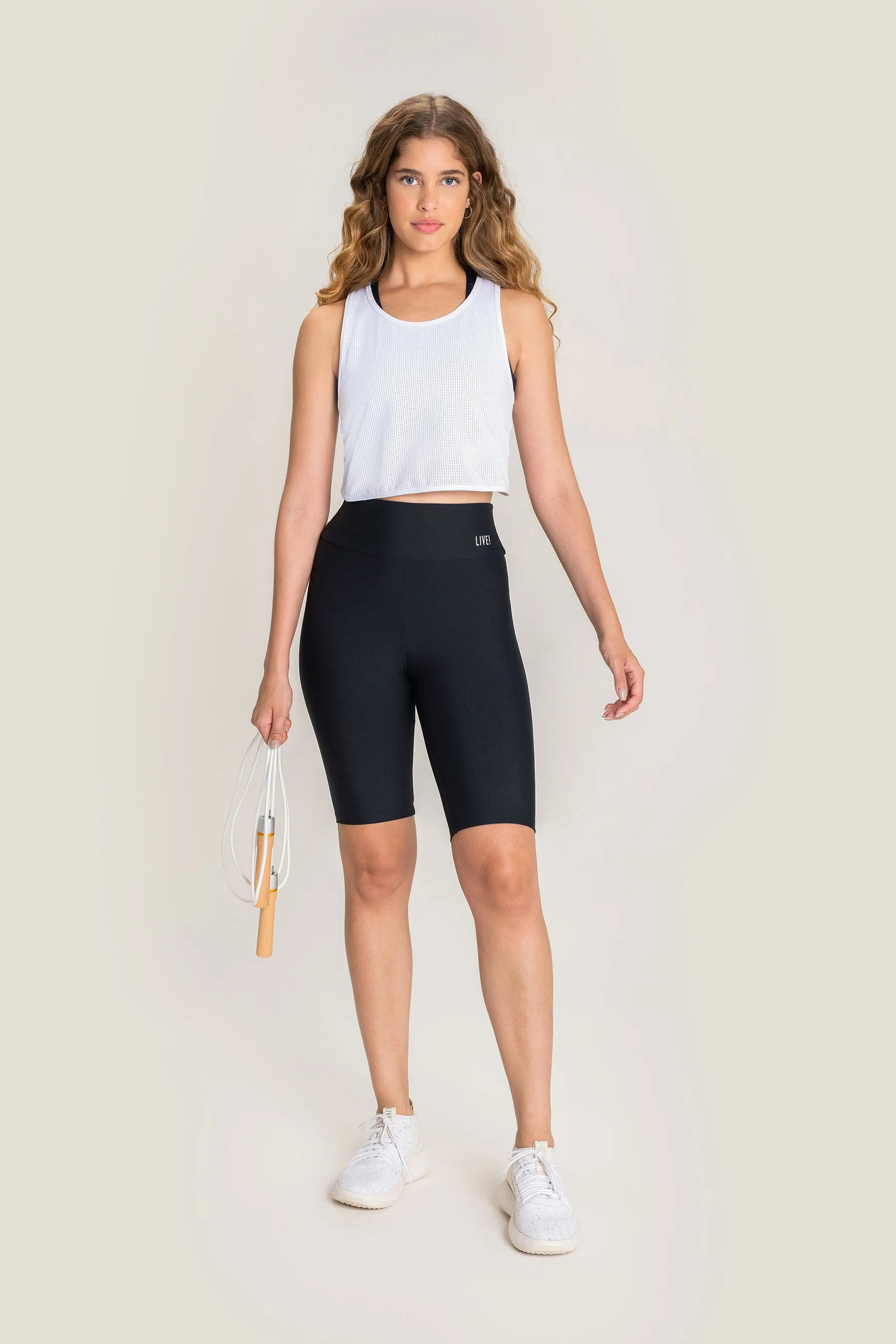 Cross Racer Cropped Tank Top