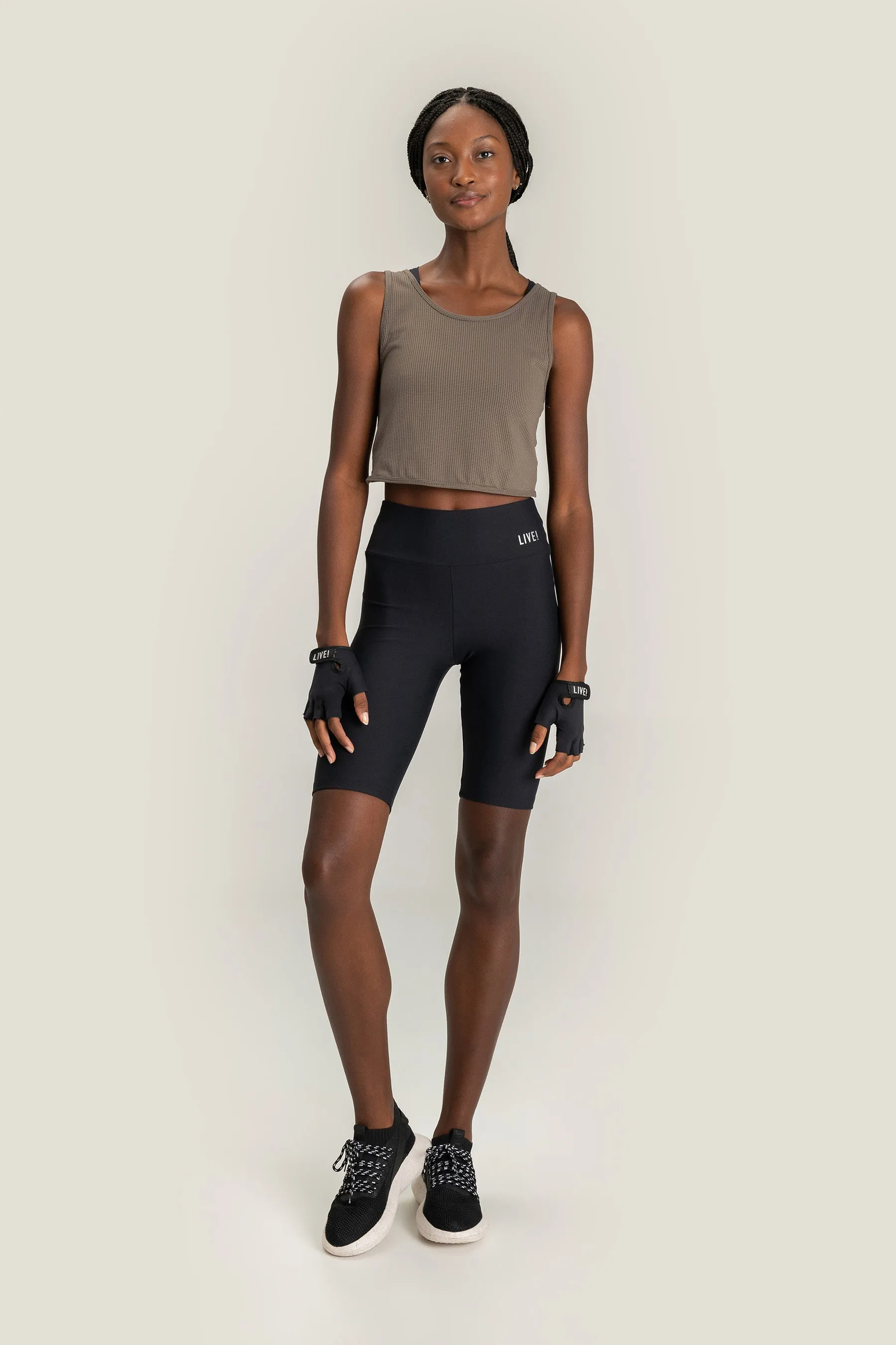 Cross Racer Cropped Tank Top