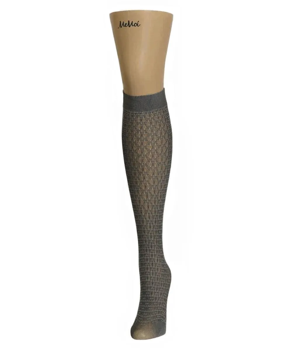 Diamond Threads Net Knee High Socks