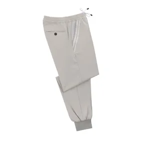 Drawstring Sport Trousers in Off White