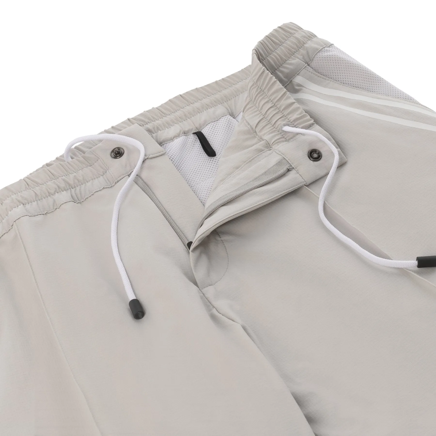 Drawstring Sport Trousers in Off White