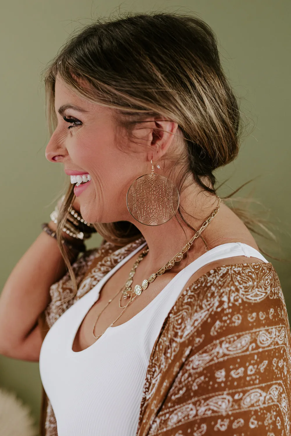 Dream Catcher Earring, Gold