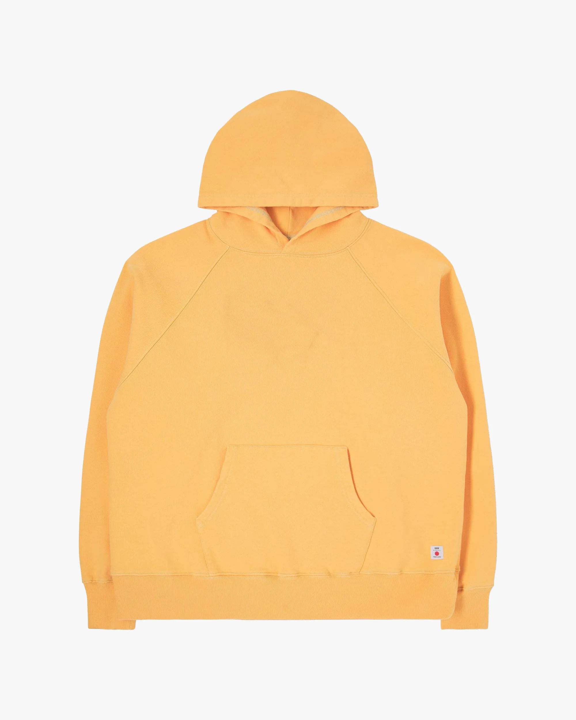 Edwin Made In Japan Raglan Sleeve Hood Sweat - Orange Ozone