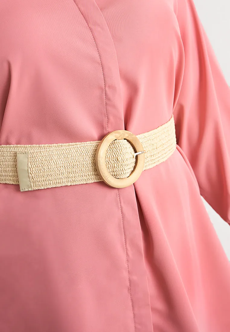 Elaine Stretchable Buckle Braided Belt