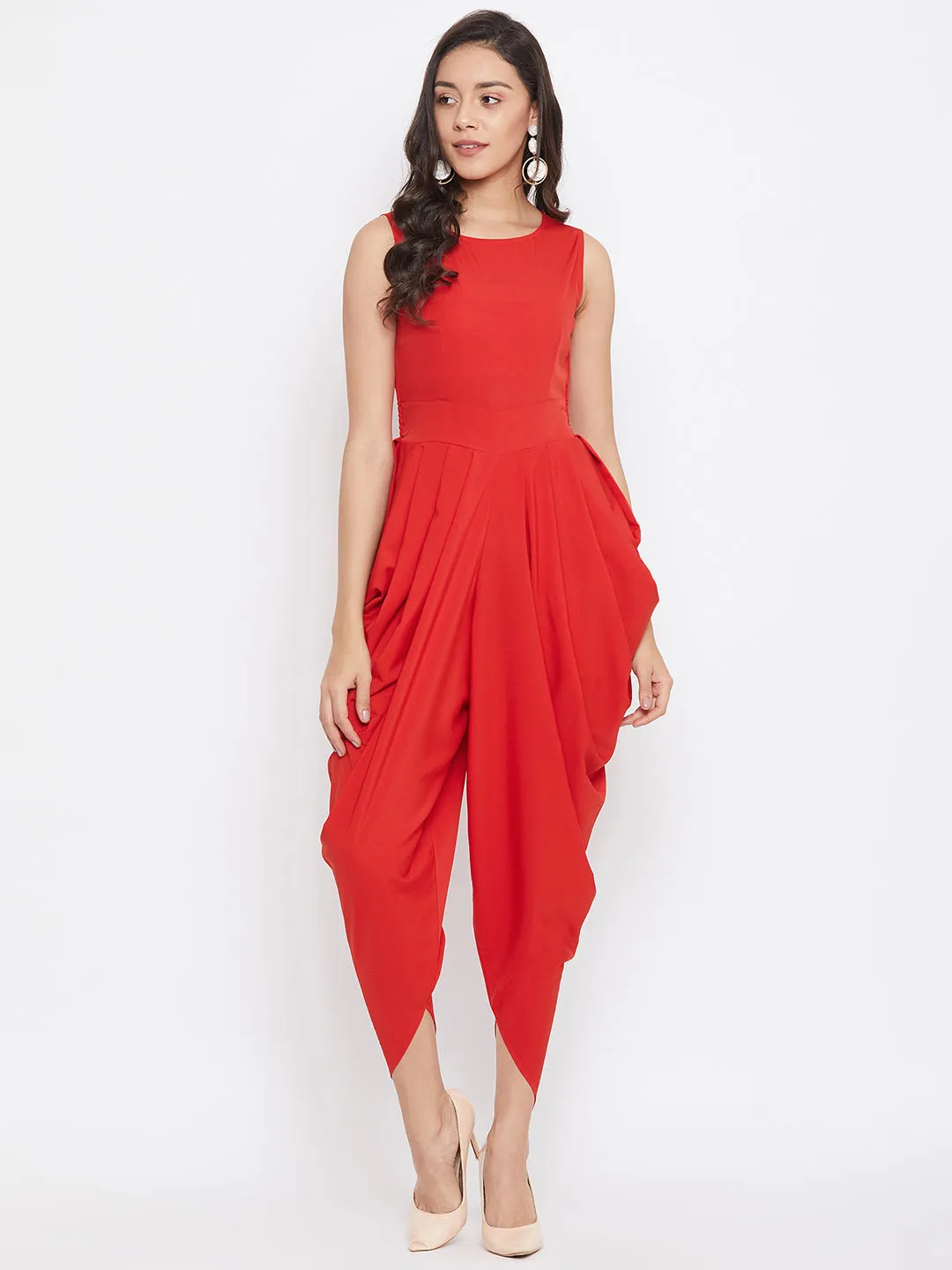 Elasticated Ethnic Dhoti Jumpsuit