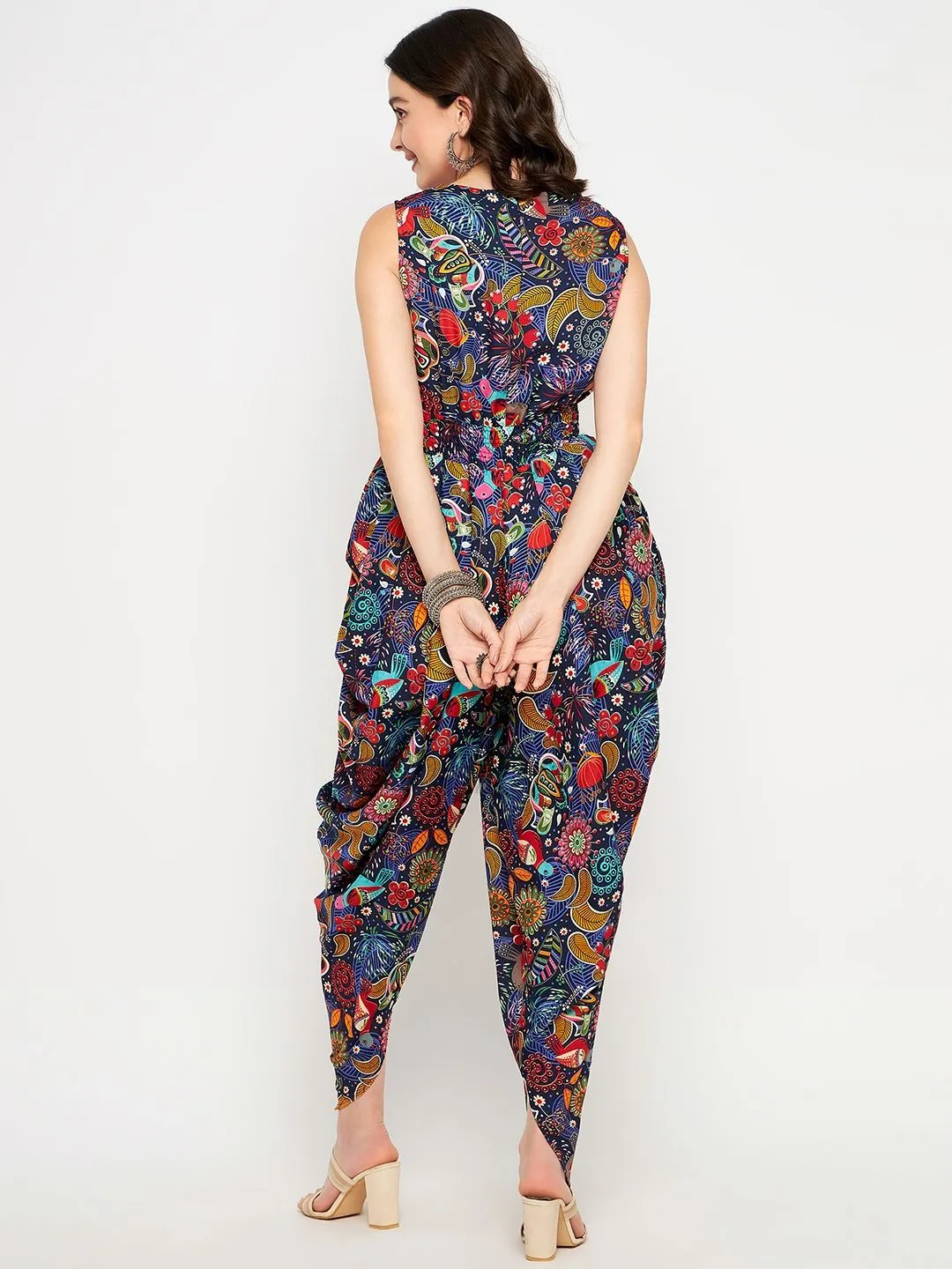 Elasticated Ethnic Dhoti Jumpsuit